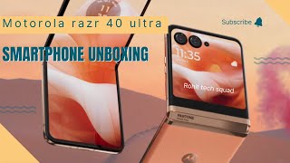 motorola razr 40 ultra unboxing  pantone peach fuzz  Rohittechsquad MotorolaIndiaIN unboxing [upl. by Shawn]