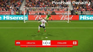 Croatia vs England  Penalty Shootout  PES 2018 Gameplay PC [upl. by Jan694]