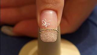 Fingernail design with nail art necklace [upl. by Nedrud]