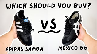 Adidas Samba Vs Onitsuka Tiger Mexico 66  Retro Sneaker Showdown [upl. by Adnilahs84]