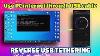 Share PC Internet with Android  Reverse Tethering  USBTethering freeinternet [upl. by Landing288]