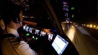 Pilots view  approach to Campinas from Lufthansa Cargo MD11 cockpit [upl. by Kazmirci445]