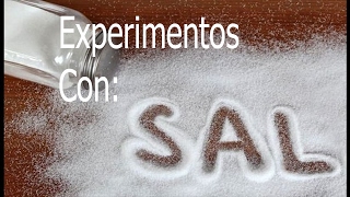 2 Experimentos de Química que puedes hacer con sal [upl. by Oster]