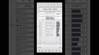 🤳 Mobile Habit Tracker Google Sheets Template mobile habit tracker googlesheets habittracker [upl. by Eeryk]