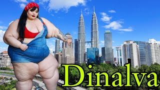 Most beautiful woman in the world Dinalva  plus size Jeans outfit ideas body positivity [upl. by Ertsevlis]