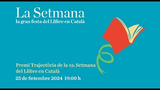 Premi Trajectòria de La Setmana24 a Pilarín Bayés [upl. by Anaili]