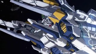 Gundam Narrative and RX0 Unicorn Gundam 03 Golden Phoenix First Encounter [upl. by Atsocal783]