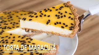 TORTA DE MARACUJÁ COM MOUSSE PRÁTICO DE LIQUIDIFICADOR [upl. by Berkley]