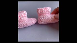 COMO TEJER 👆ZAPATITOS DE BEBÉ 👶 A CROCHET 🧶 [upl. by Stanton725]