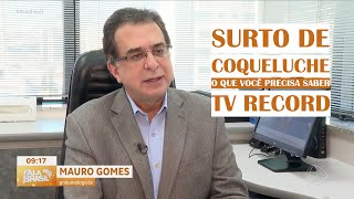 TV RECORD ESCLARECENDO SOBRE O SURTO DE COQUELUCHE [upl. by Theurich485]