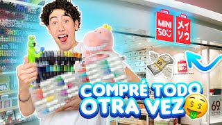 COMPRÉ toda la PAPELERIA de MINISO 2 😩🌈  Leo Study [upl. by Rraval]