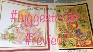 Exciting review from biggestcraft printedcrossstitch stampedcrossstitch stitching [upl. by Idolla125]