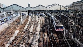 Paris SaintLazare  Time lapse x25 [upl. by Scarito]