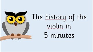 The history of the violin in 5 minutes [upl. by Backer553]