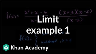 Limits by factoring  Limits and continuity  AP Calculus AB  Khan Academy [upl. by Noirb545]