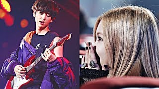 EXOs Chanyeol reaction to Blackpinks Rose in Boombayah [upl. by Nediarb]