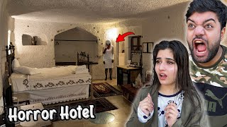 Living In A Haunted Horror Hotel For 24 Hours 😱 [upl. by Namialus]