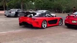 Veilside RX7 Brutal Idling Sound Check [upl. by Lynus975]