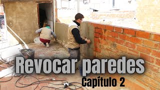 REVOCAR PAREDES💪 Capítulo 2  REFORMA AZOTEA VLOG  Como Enfoscar Paredes [upl. by Heilner]