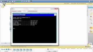 Packet Tracer lab 9232 using Ipconfig cmd [upl. by Cutlip]