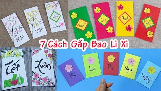 7 Cách Làm Bao Lì Xì Tết – How To Make Lucky Money Envelope – Liam Channel [upl. by Lladnik]