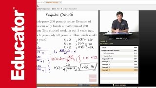 AP Calculus BC Logistic Growth [upl. by Aihsenek355]