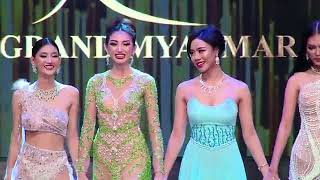 Miss Grand Myanmar 2024 Top 6 finials questions and answers round [upl. by Haduj]