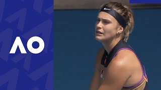 Aryna Sabalenka TMGM Speed Serve  Day 7  Australian Open 2021 [upl. by Ferdie]