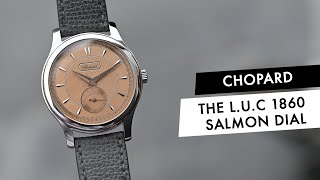 REVIEW The Supremely Elegant Chopard LUC 1860 Salmon Dial [upl. by Avin675]