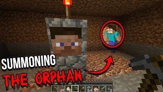 Summoning THE ORPHAN in the Minecraft Orphanage Seed WARNING SCARY [upl. by Ortrud]