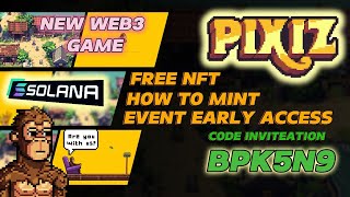 PIXIZio  NEW WEB3 GAME  FREE NFT AND AIRDROP  EARLY ACCESS [upl. by Eisele]