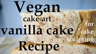 vegan  vanilla cake  recipe  english [upl. by Sewell]