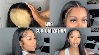 Detailed HOW TO CUSTOMIZE BLEACH KNOTS PLUCK AND INSTALL LACE WIG FOR BEGINNERS  NadulaHair [upl. by Hgiellek519]