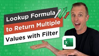 MS Excel LOOKUP Formula Return Multiple Values [upl. by Adlen734]