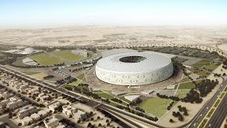 Coupe du monde 2022  le Qatar présente le stade Al Thumama en forme de taqiya [upl. by Tterrag810]