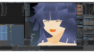 Blenderでフェイスリギング目の開閉 [upl. by Ellenid]