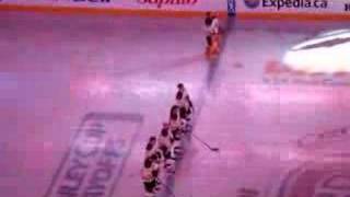 BruinsCanadiens 2008 Playoffs Game 7 Intro and booing of US Anthem [upl. by Nibaj4]