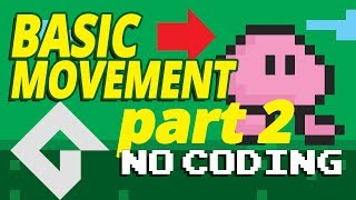 Game maker Studio 2  Basic movement  Part 2  no coding Change directions [upl. by Ecraep938]