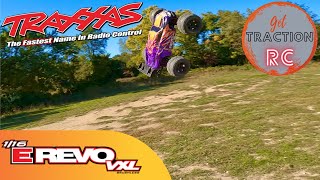 Traxxas 116 Mini EREVO VXL on 3S First Bash [upl. by Irene]