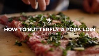 How to Butterfly a Pork Loin  Tips amp Techniques by All Things Barbecue [upl. by Enneiviv]