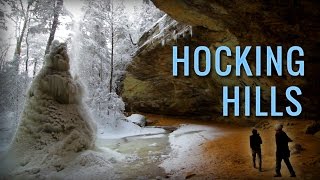 Hocking Hills State Park  Best Winter Hiking in Ohio near Athens Logan Hocking county [upl. by Merl]