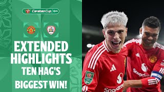 TEN HAGS BIGGEST WIN  Manchester United v Barnsley extended highlights [upl. by Oates]