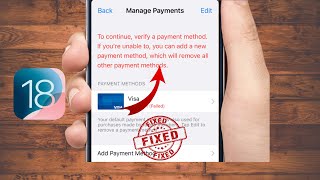 how to fix payment method verification required in app storeverify payment method on iphone2024 [upl. by Loren]