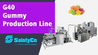 Gummy Machine G40 Automatic CBD Gummy Production Line  Sainyco [upl. by Ahsiemaj]