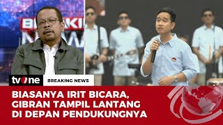 Gaya Pidato Gibran Rakabuming Raka  Breaking News tvOne [upl. by Roobbie]