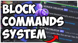 NEW  Server COMMAND BLOCK system for your discord bot  Discordjs V14 [upl. by Darum15]