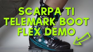 Scarpa T1 Telemark Boot Flex Demo 2021 [upl. by Arndt]