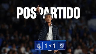 POSPARTIDO  Imanol quotContento a mediasquot  Real Sociedad 1  1 Atlético [upl. by Ahsaele]