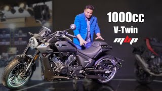 VTwin 1000cc Cruiser Motorcycle New Launch In India  Cool Cruiser Bike [upl. by Darell]