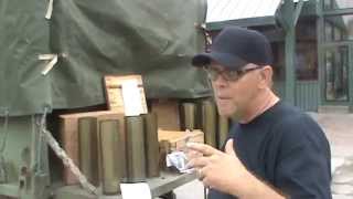 105mm Howitzer Shells M1A1 Tank Shell Sams Garage Sale Military Surplus LLC [upl. by Toland]